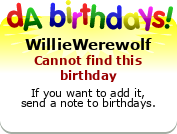 My birthday badge