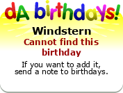 My birthday badge