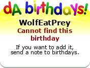 My birthday badge