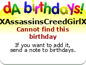My birthday badge