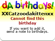 My birthday badge