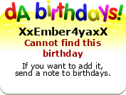 My birthday badge