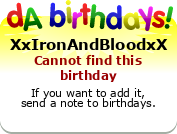 My birthday badge