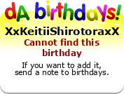 My birthday badge