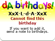 My birthday badge