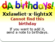 My birthday badge