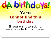 My birthday badge