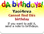 My birthday badge