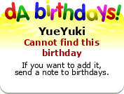 My birthday badge