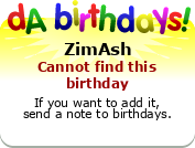 My birthday badge
