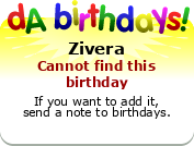 My birthday badge