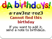 My birthday badge