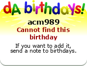 My birthday badge