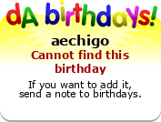 My birthday badge
