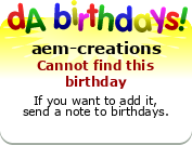 My birthday badge