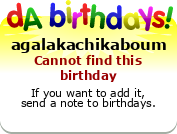 My birthday badge