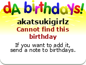 My birthday badge
