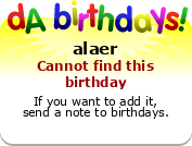 My birthday badge