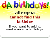 My birthday badge
