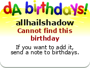 My birthday badge