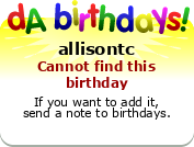 My birthday badge