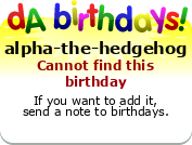 My birthday badge