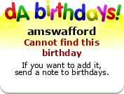 amswafford's birthday badge