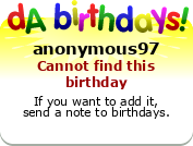 My birthday badge