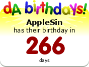 My birthday badge