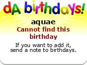My birthday badge