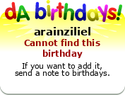 My birthday badge