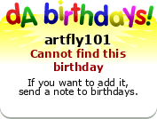 My birthday badge