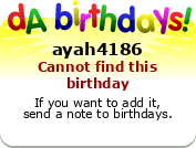 My birthday badge