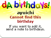 My birthday badge