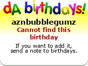 My birthday badge