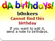 My birthday badge