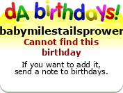 My birthday badge
