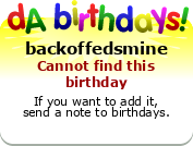 My birthday badge