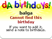 My birthday badge