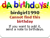 My birthday badge