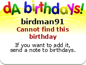 My birthday badge