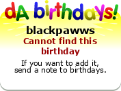 My birthday badge