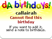 My birthday badge