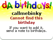 My birthday badge