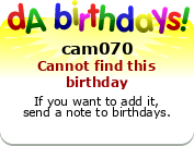 My birthday badge