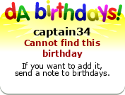 My birthday badge