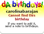 My birthday