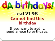 My birthday badge