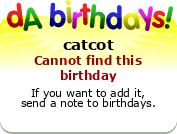 My birthday badge