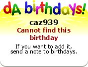 My birthday badge